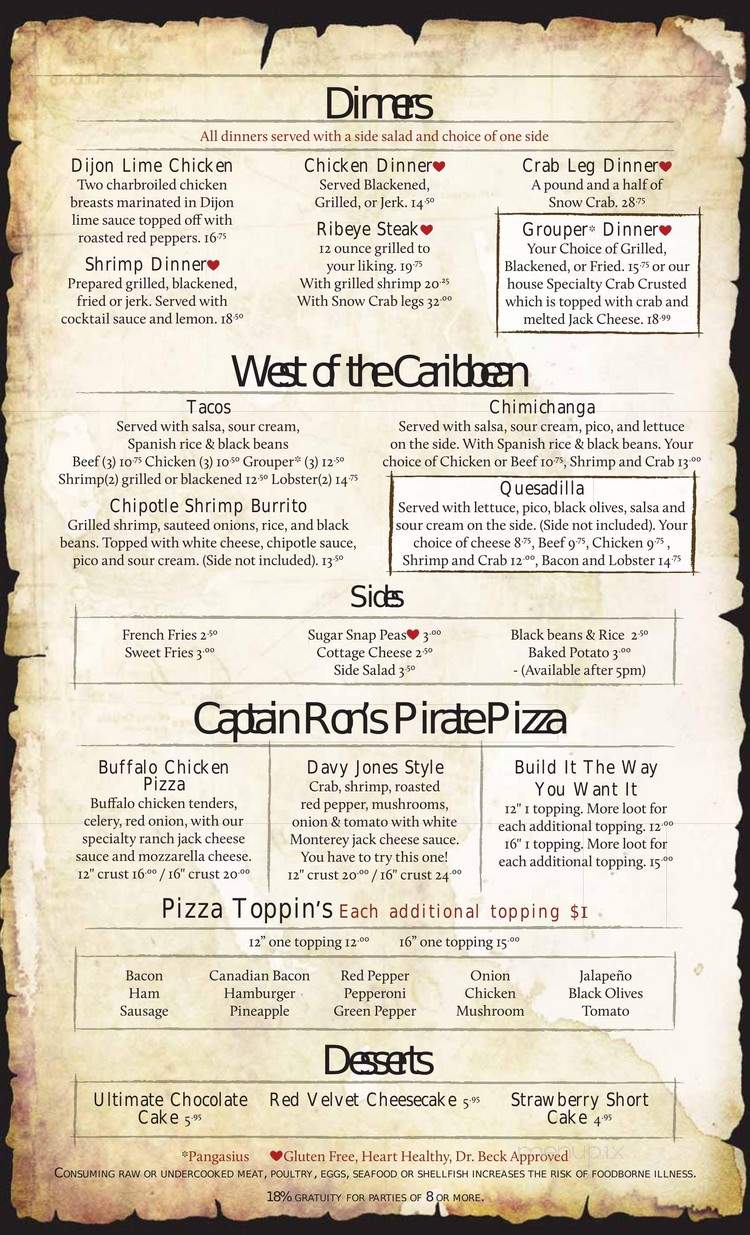 Captain Ron's Bar & Grill - Sunrise Beach, MO