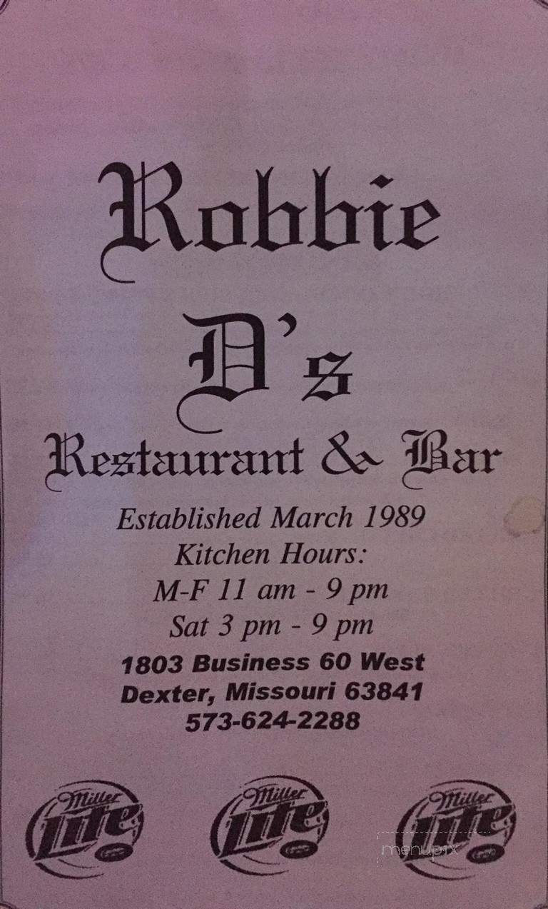 Robbie D's - Dexter, MO