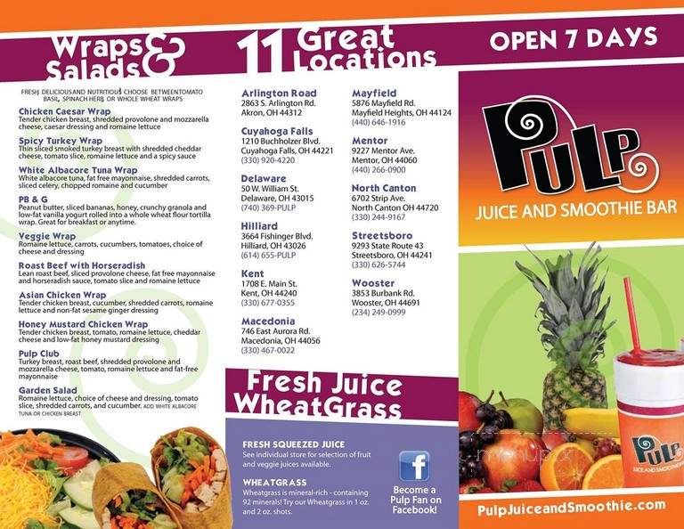 Pulp Juice and Smoothie Bar - Cranberry Township, PA