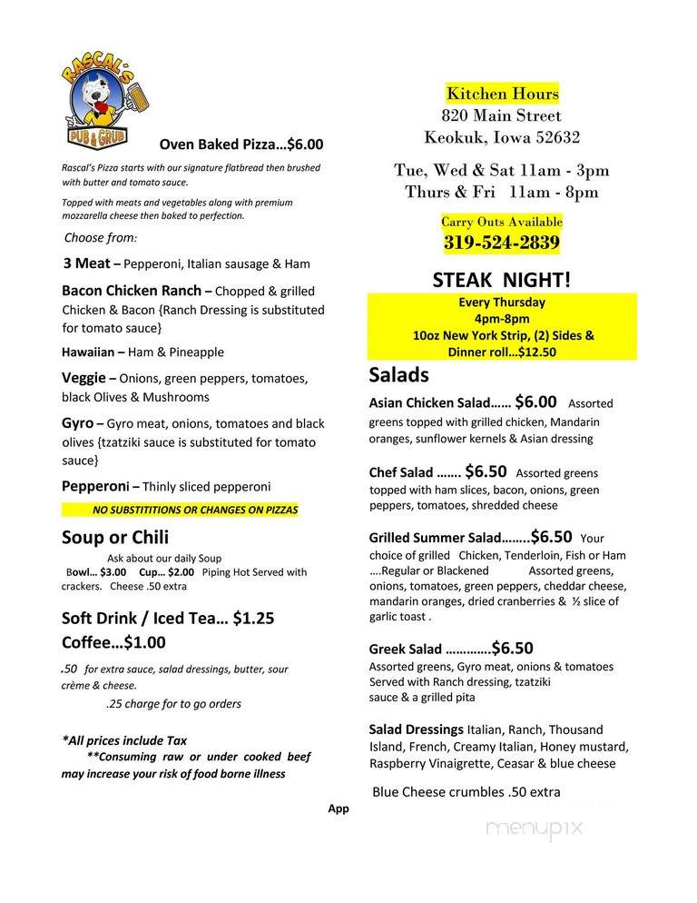 Rascal's Pub & Grub - Keokuk, IA