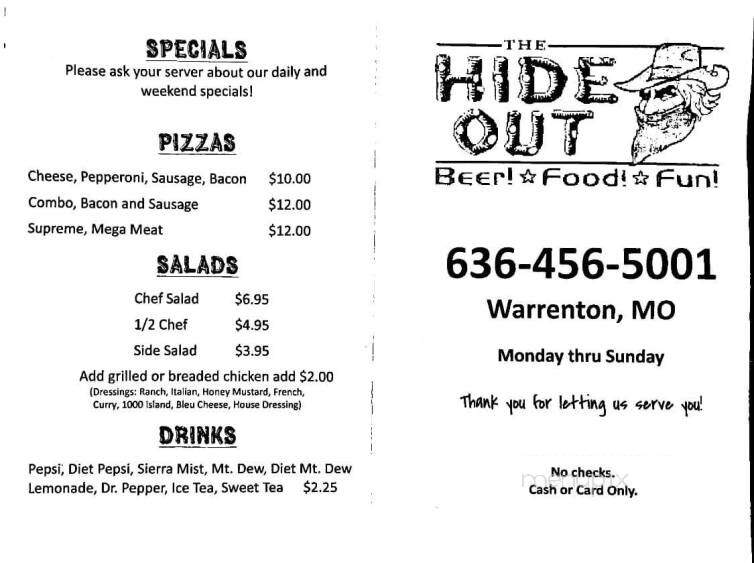 Hide Out - Warrenton, MO