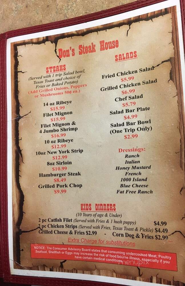 Don's Steakhouse - Pocahontas, AR