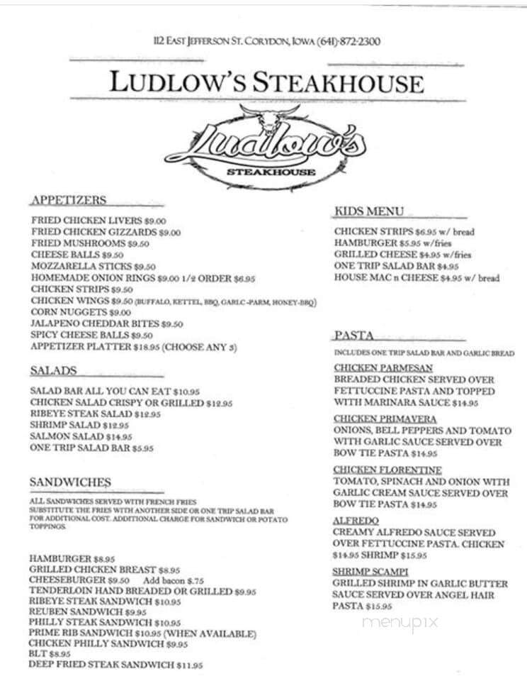 Ludlow's Steakhouse & Lounge - Corydon, IA