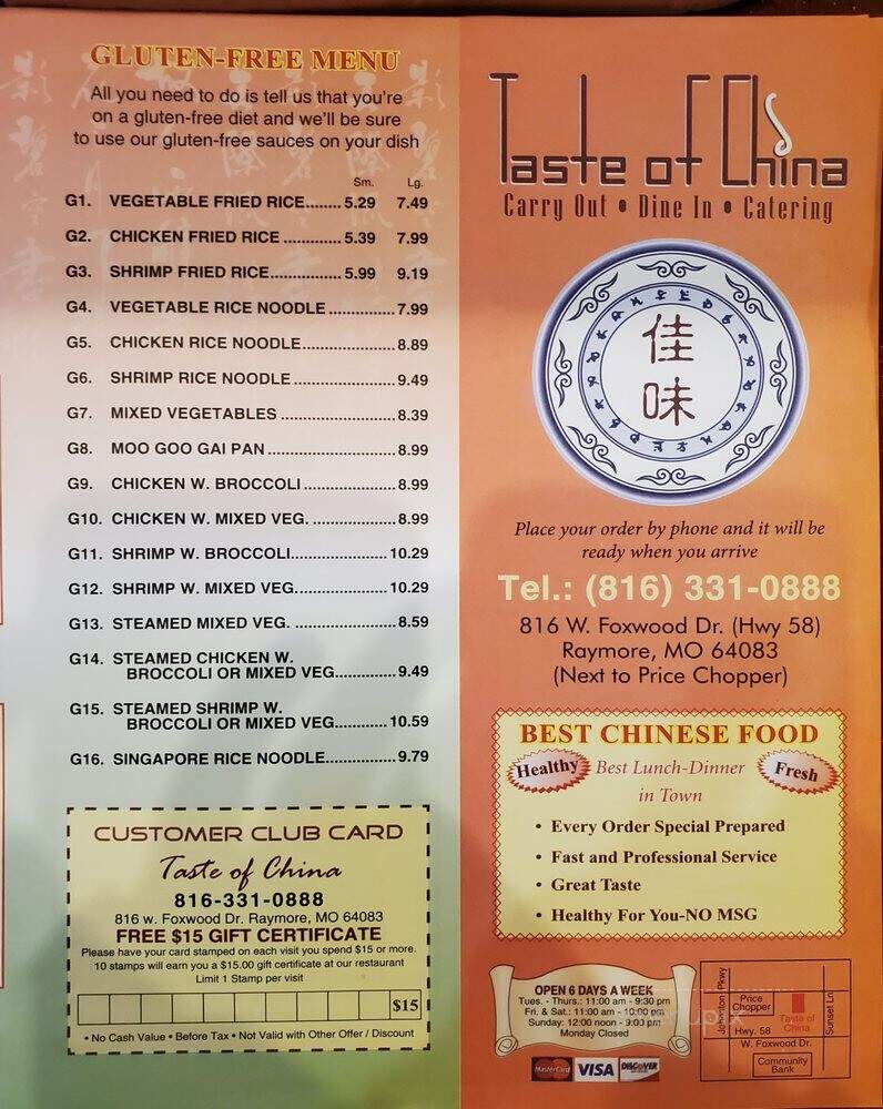 Taste of China - Raymore, MO