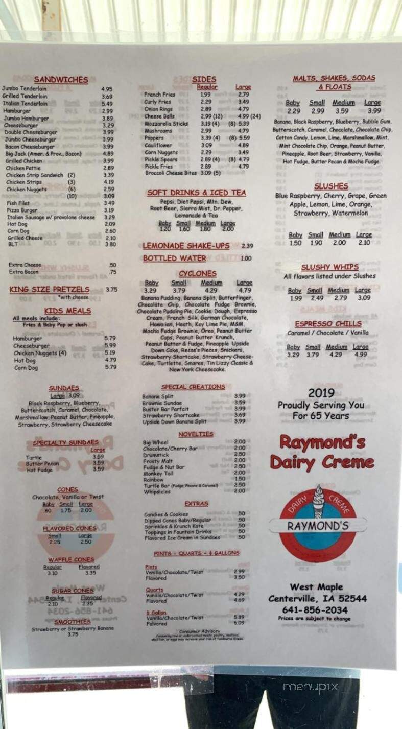 Raymonds Dairy Creme - Centerville, IA