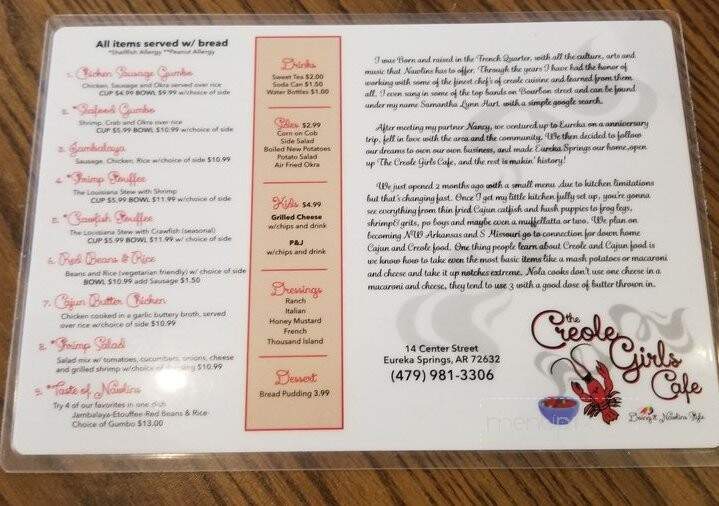 The Creole Girls Cafe - Eureka Springs, AR