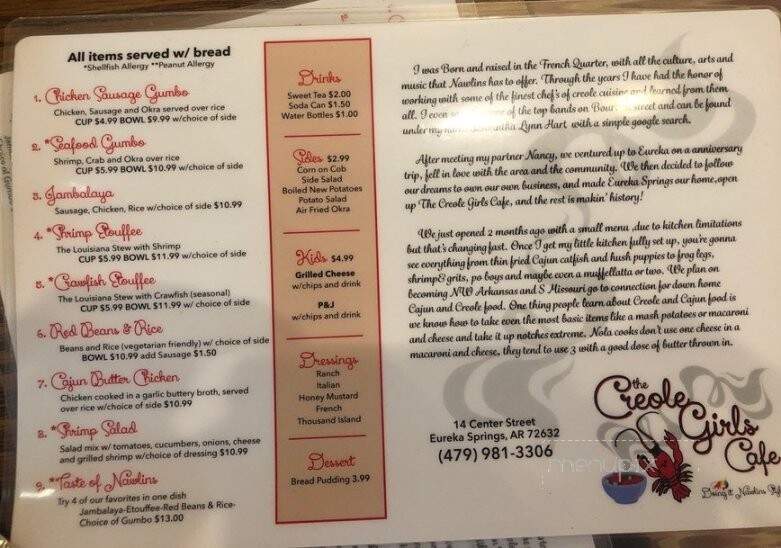 The Creole Girls Cafe - Eureka Springs, AR