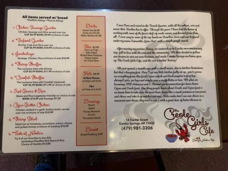 The Creole Girls Cafe - Eureka Springs, AR