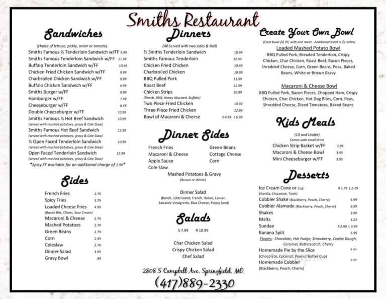 Smith's Restaurant - Bolivar, MO