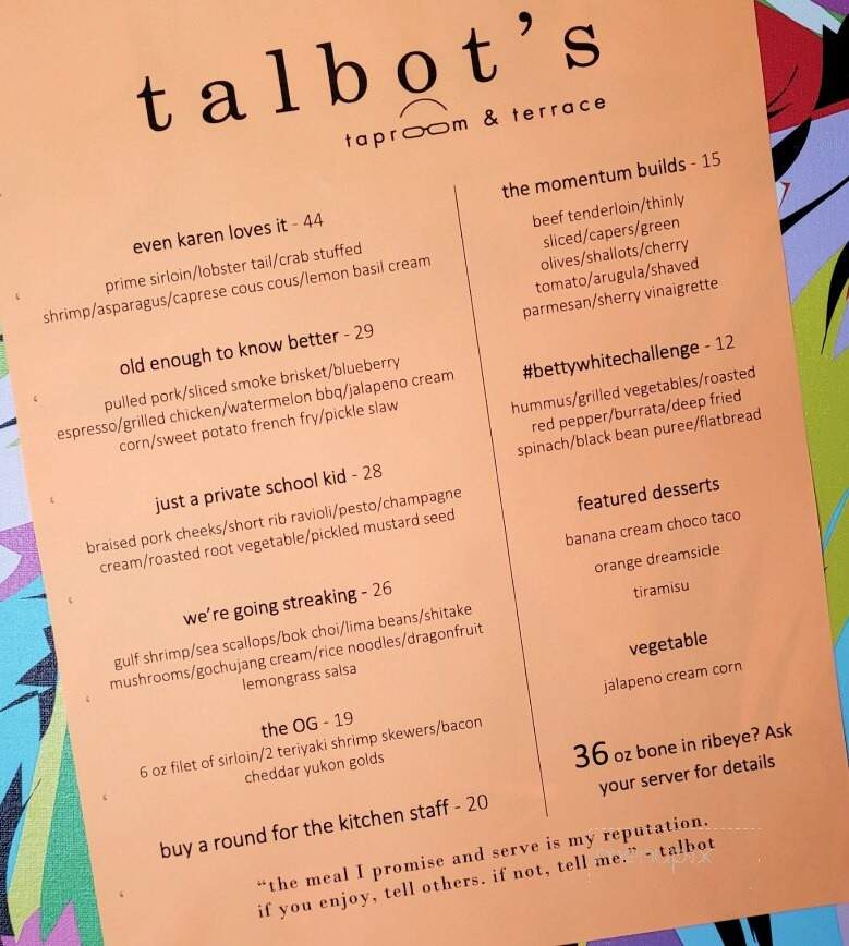 Talbot's Taproom & Terrace - Mercer, PA