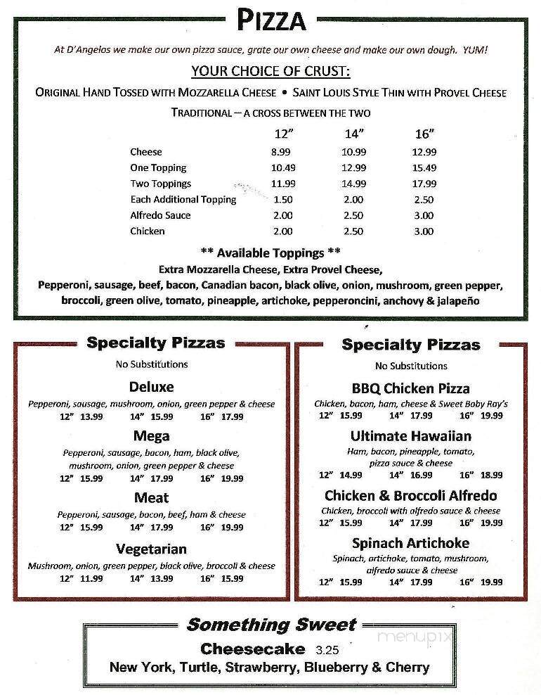 D Angelos Pizza - Pacific, MO