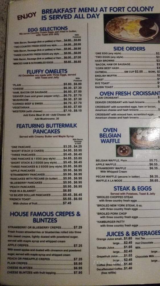 Fort Colony Family Diner Inc - Fort Madison, IA