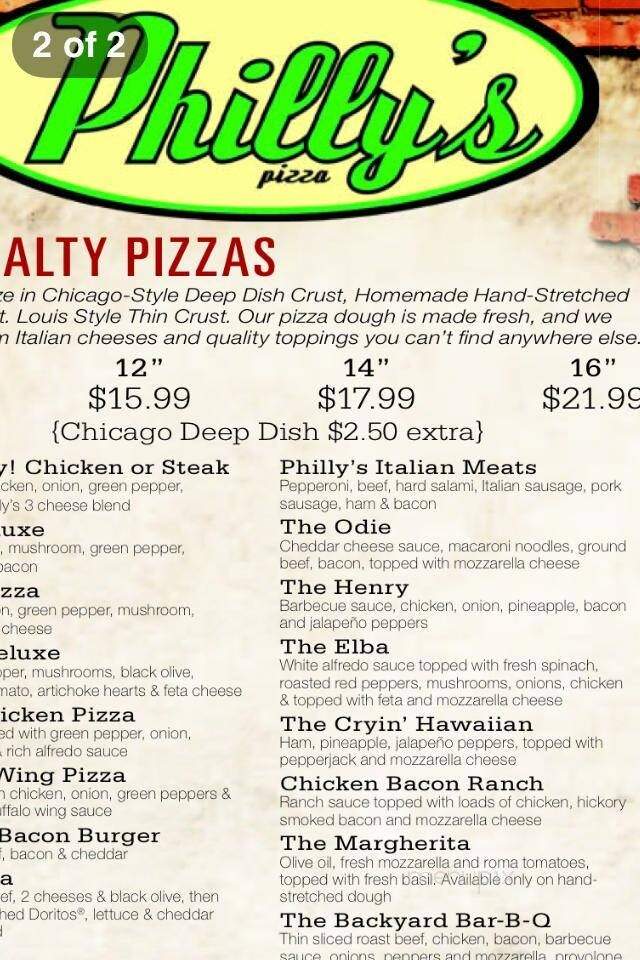 Philly's Pizza - Marthasville, MO