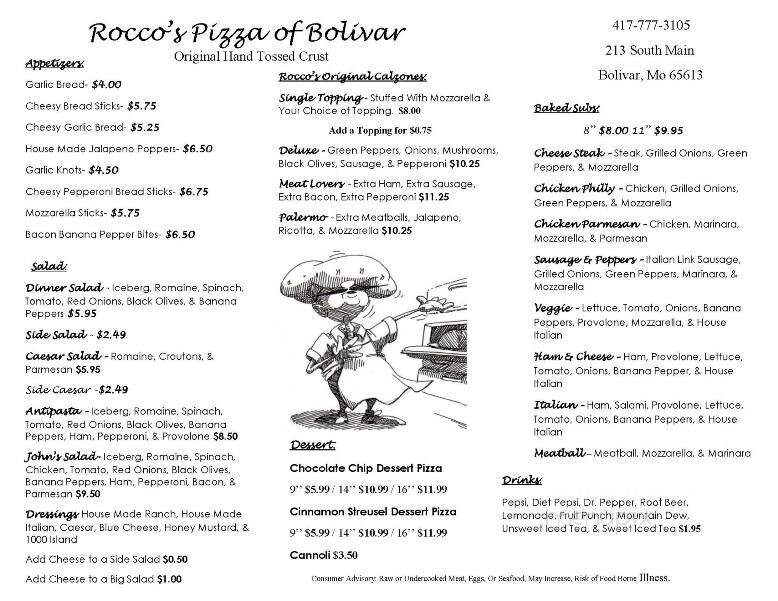 Rocco's Pizza of Bolivar - Bolivar, MO