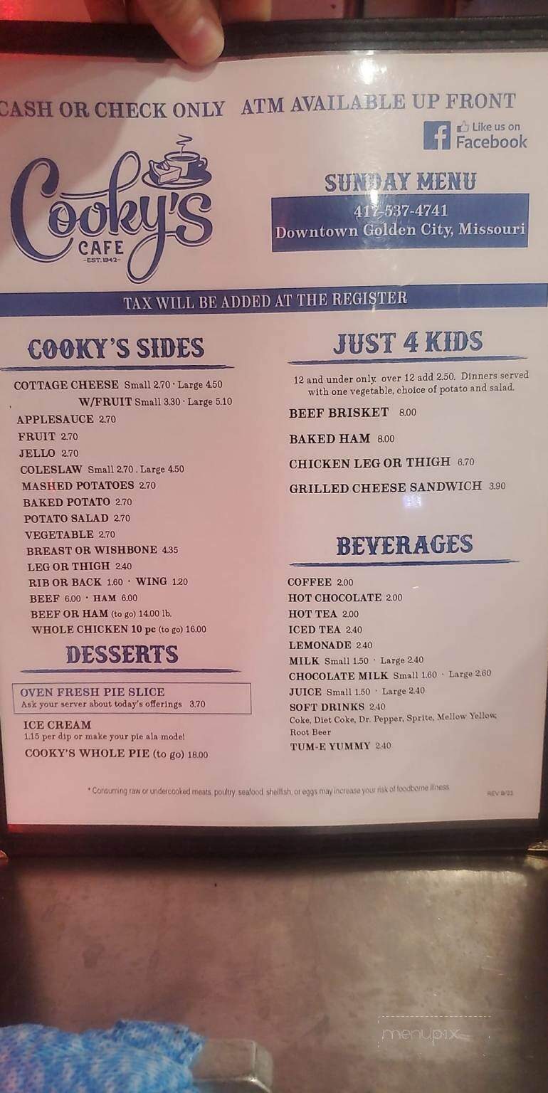 Cooky's Cafe - Golden City, MO