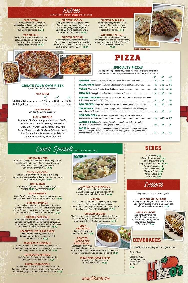 Li'l Rizzo's Italian Restaurant - Lake Ozark, MO