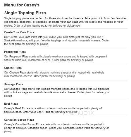 Caseys Carry Out Pizza - Crystal City, MO