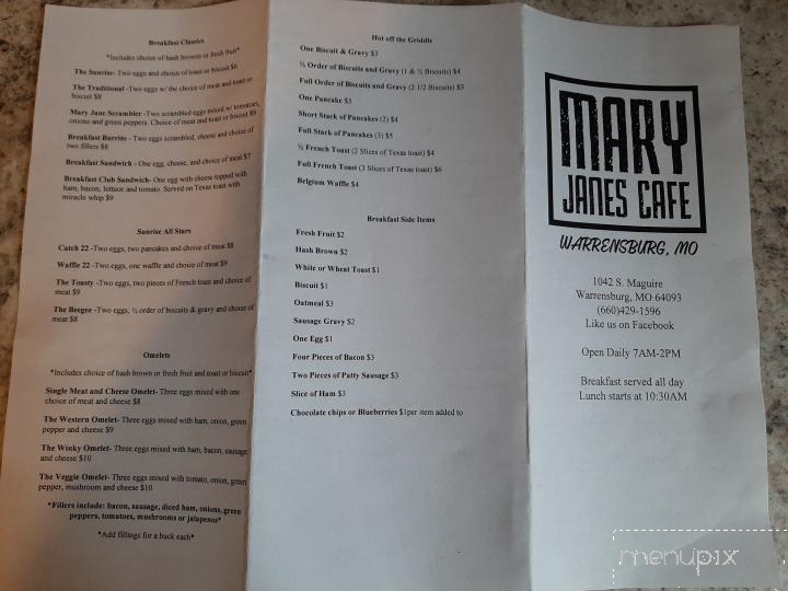 Mary Jane's Cafe - Warrensburg, MO